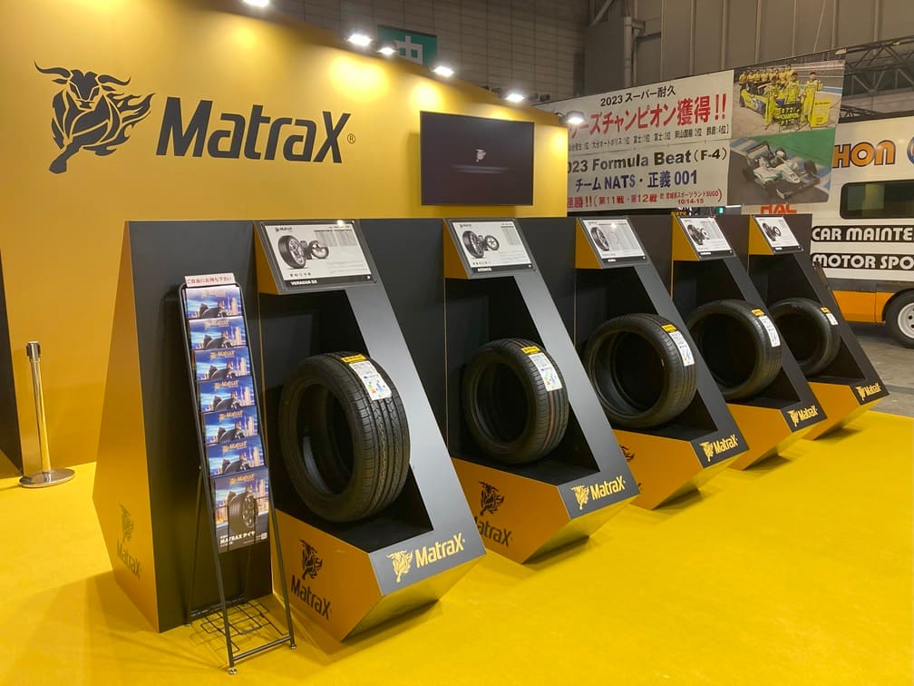 MatraX tyre display at Tokyo Auto Salon